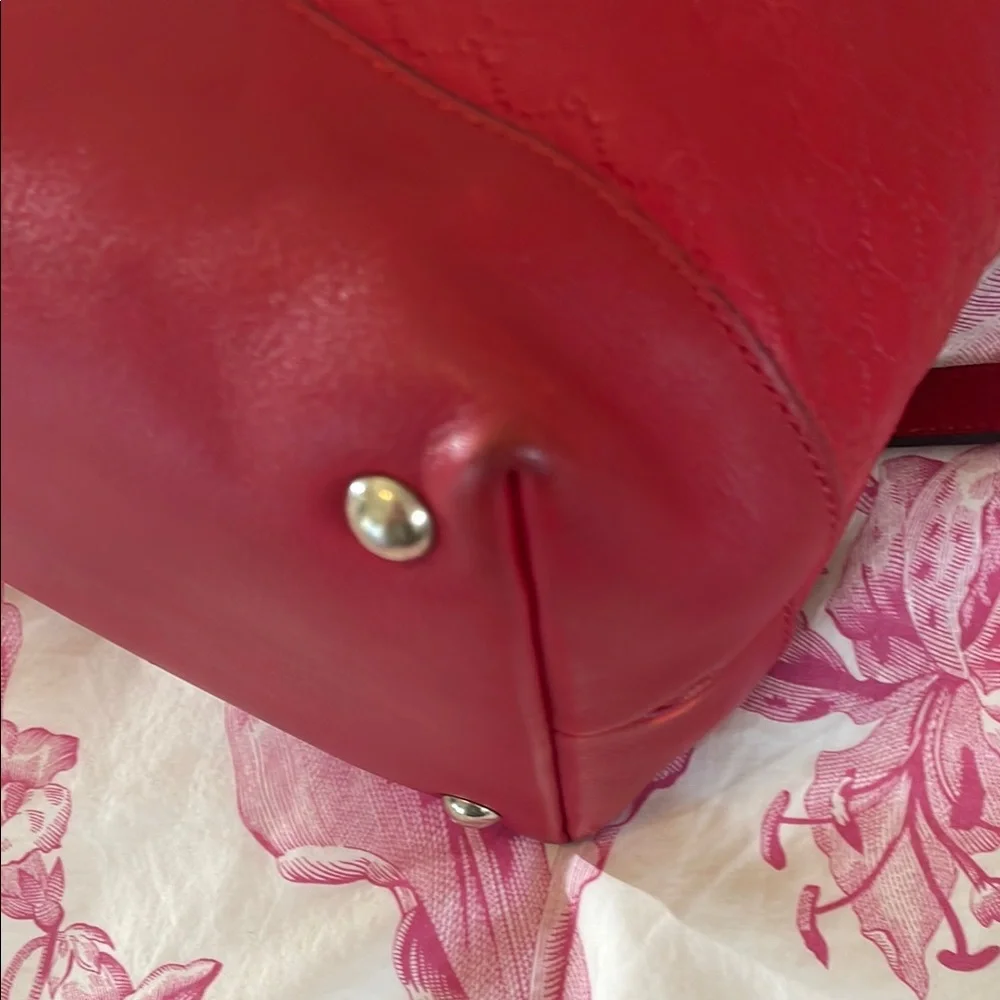 Gucci Valentine Edition Leather Guccisima Satchel - Picture 8 of 16